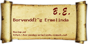 Borvendég Ermelinda névjegykártya